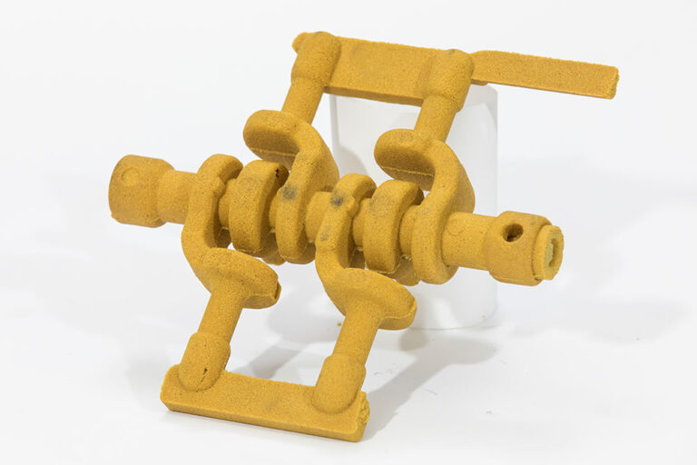 Coated sand core (mold)